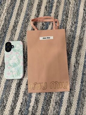 Miu Miu Blush Pink Paper Tote